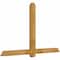 Ekena Millwork Eugene Rough Sawn Timber Gable Bracket, Western Red Cedar, 72"W x 45"H x 4"D x 4"F, 15/12 Pitch GBW072X45X0404EUG00RWR - alternate 2